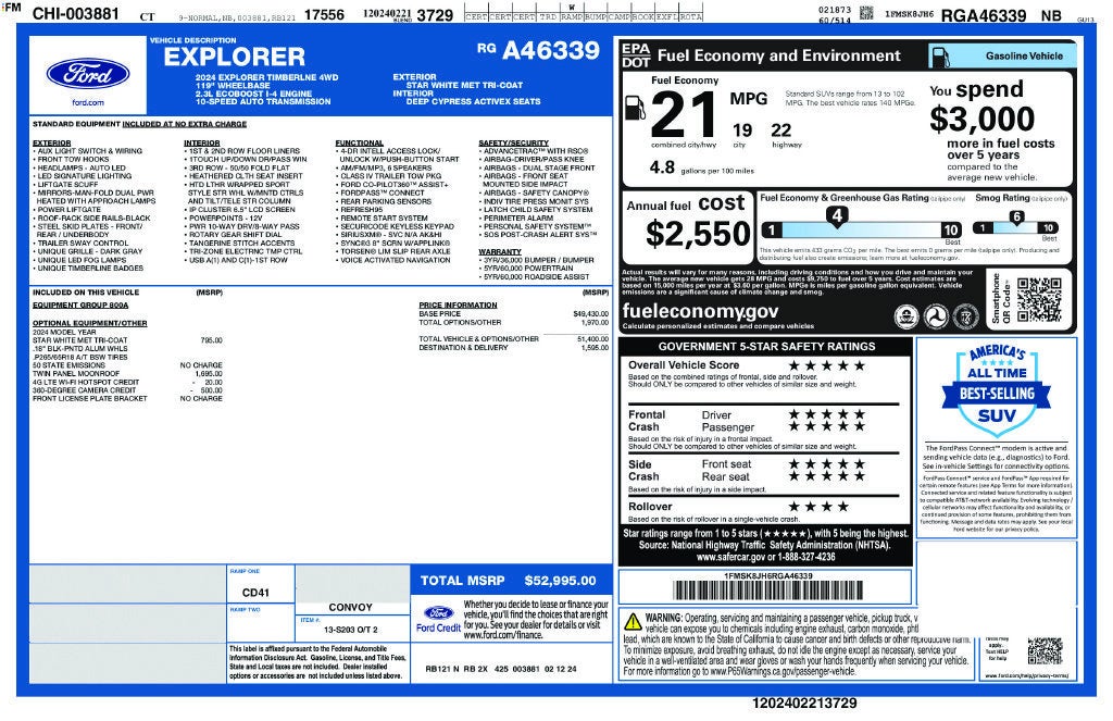 2024 Ford Explorer Timberline