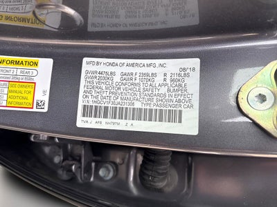 2018 Honda Accord Sedan Sport 1.5T