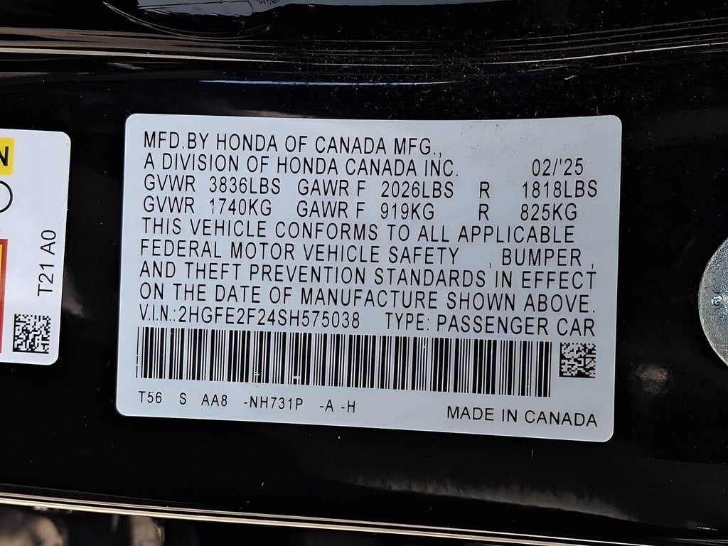 2025 Honda Civic Sedan LX