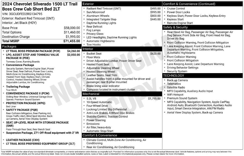 2024 Chevrolet Silverado 1500 LT Trail Boss
