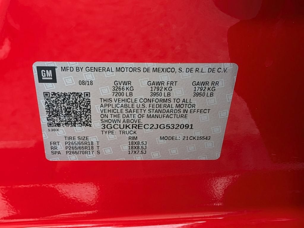 2018 Chevrolet Silverado 1500 LT
