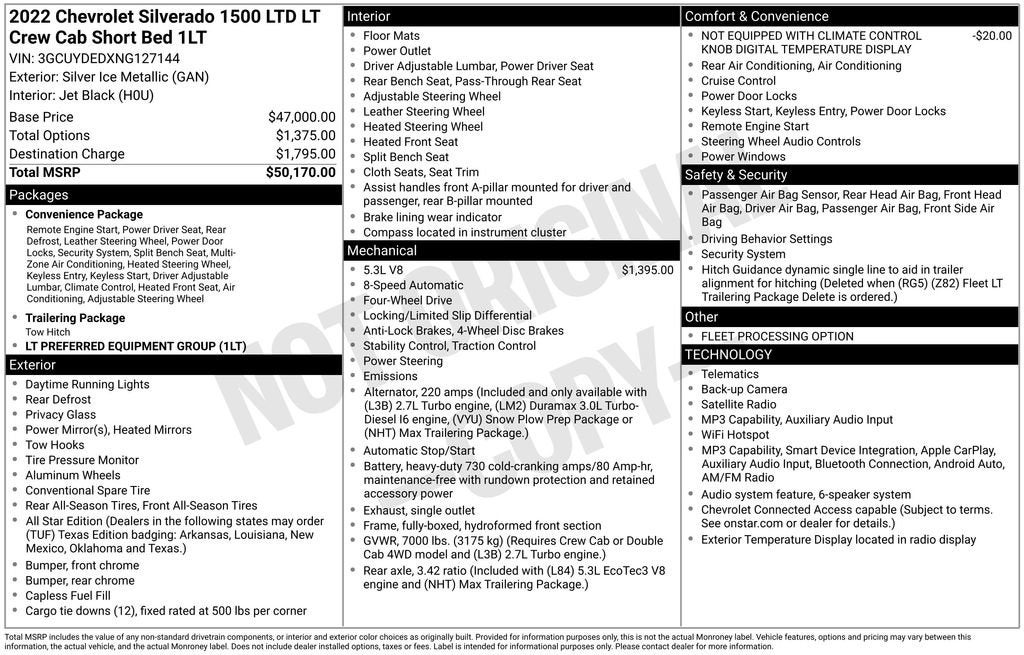 2022 Chevrolet Silverado 1500 LTD LT