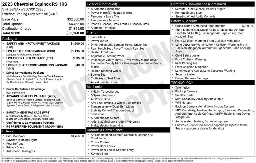 2023 Chevrolet Equinox RS