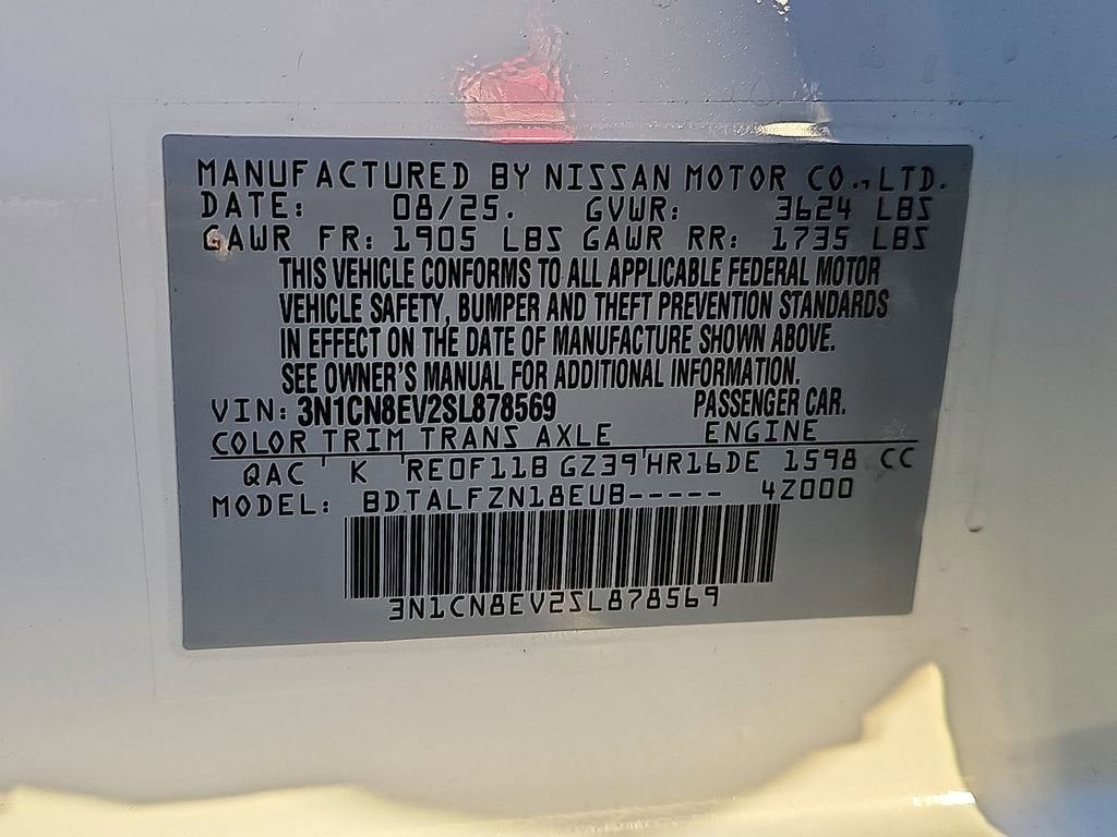 2025 Nissan Versa SV