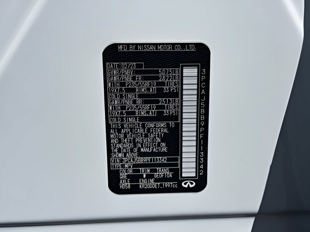 2023 INFINITI QX50 LUXE