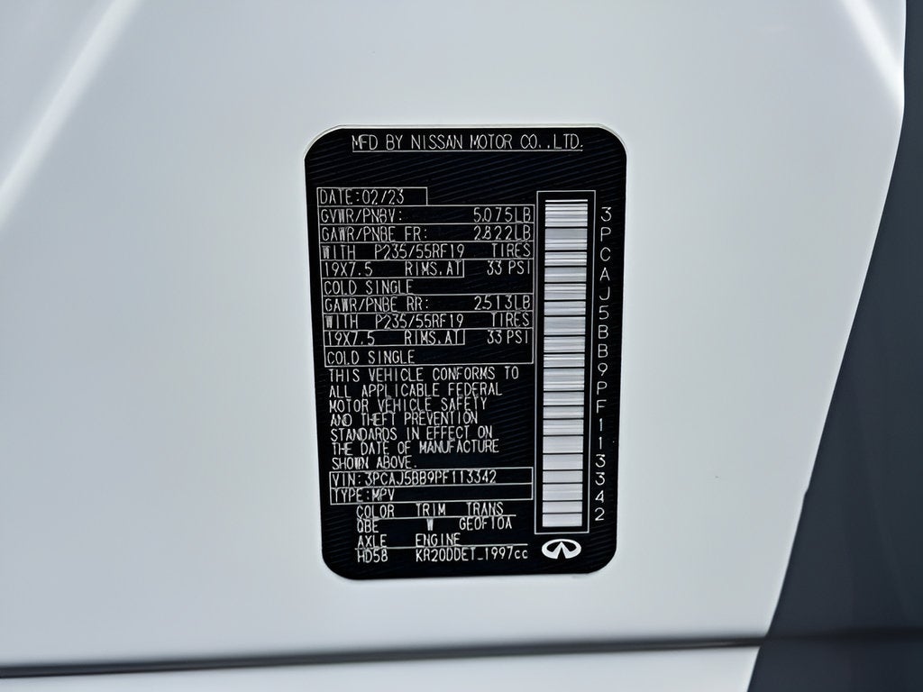 2023 INFINITI QX50 LUXE
