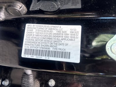 2023 Honda Ridgeline Sport