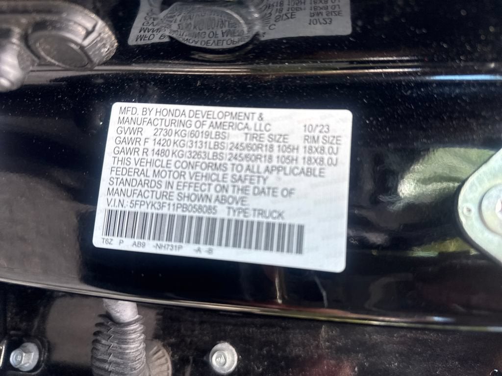 2023 Honda Ridgeline Sport
