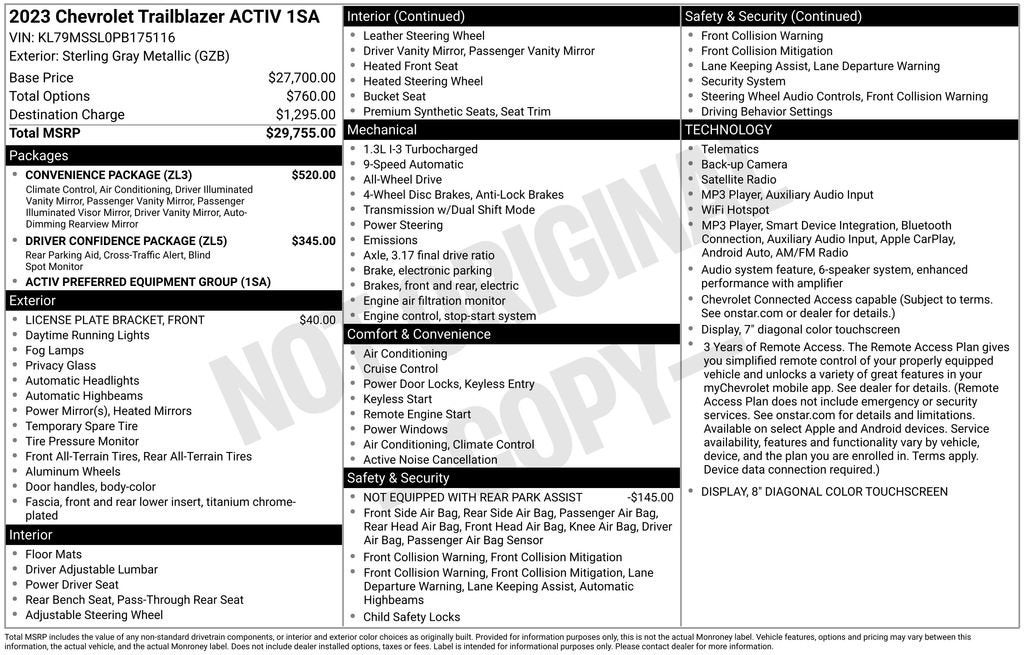 2023 Chevrolet Trailblazer ACTIV