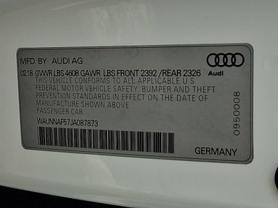 2018 Audi A5 2.0T quattro Premium