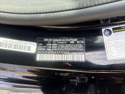 2019 MERCEDES-B E-Class E 300
