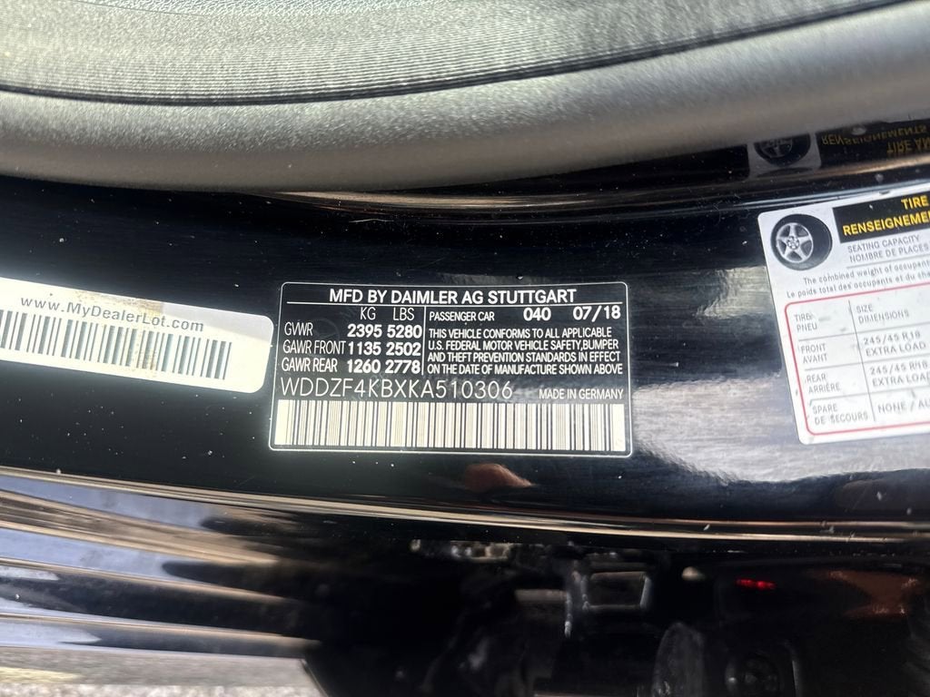 2019 MERCEDES-B E-Class E 300