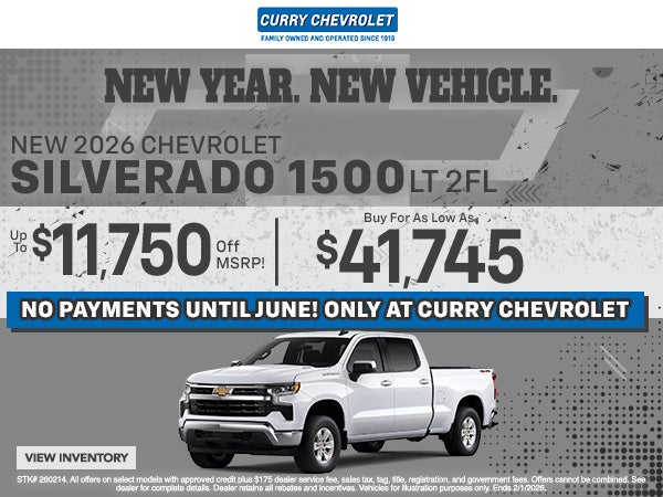 NEW 2026 CHEVROLET SILVERADO 1500 LT 2FL