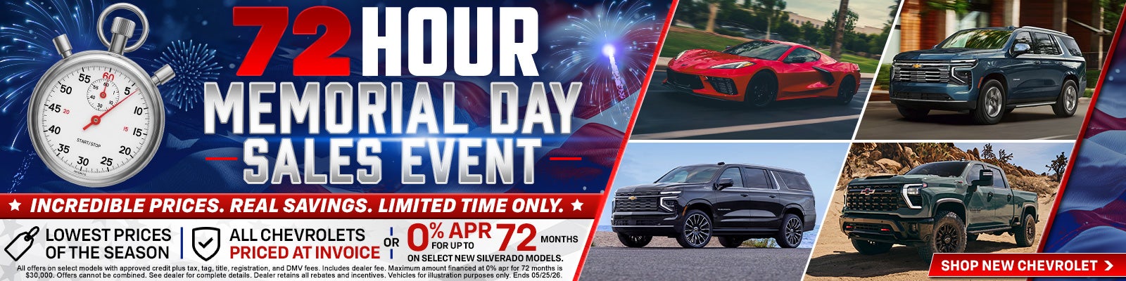 72 Hour Sales Event