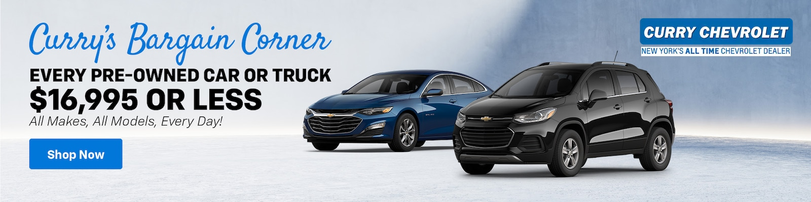 Currys Bargain Corner at Curry Chevrolet in Scarsdale NY