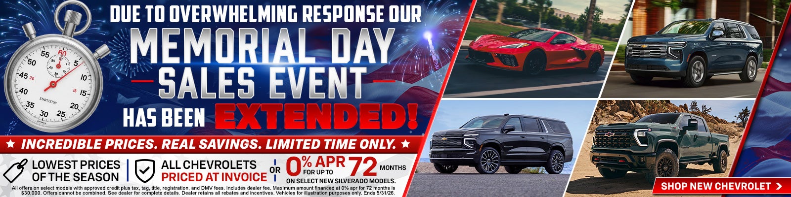 Memorial Day Extended